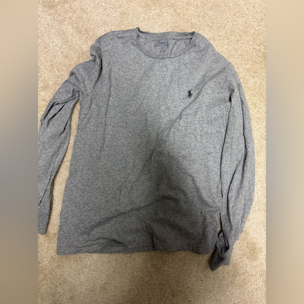 Polo by Ralph Lauren Gray Long Sleeve Tee